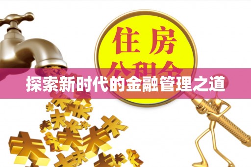 松北探索新时代的金融管理之道