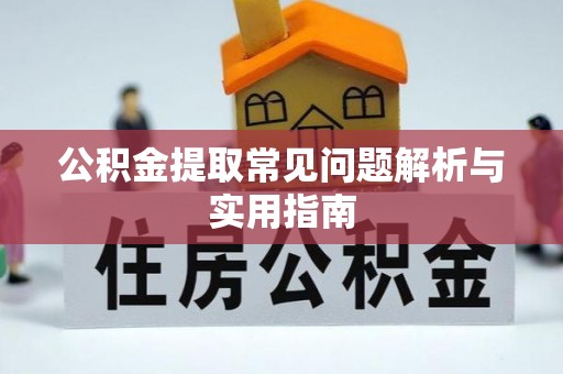 松北公积金提取常见问题解析与实用指南
