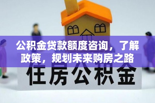 松北公积金贷款额度咨询，了解政策，规划未来购房之路