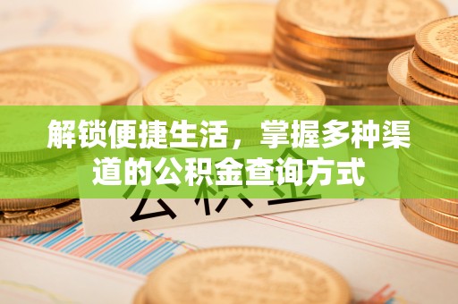松北解锁便捷生活，掌握多种渠道的公积金查询方式