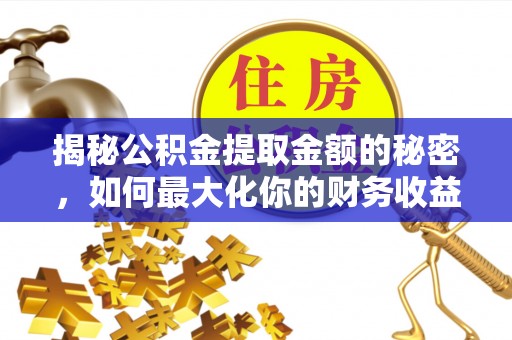 松北揭秘公积金提取金额的秘密，如何最大化你的财务收益