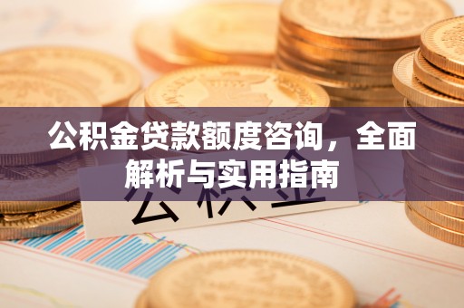 松北公积金贷款额度咨询，全面解析与实用指南